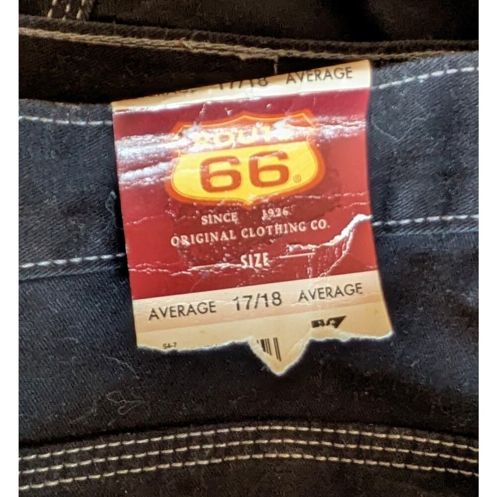 Route 66 Y2K Carpenter Jeans Junior 17/18 Black Wide Leg Streetwear Vintage NEW - Picture 9 of 12